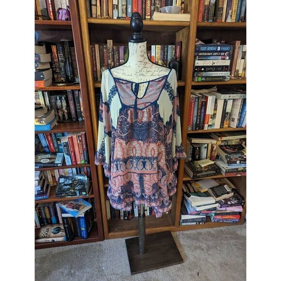 Free people Marla dreams butterfly poncho dress sz xs euc - Picture 2 of 6